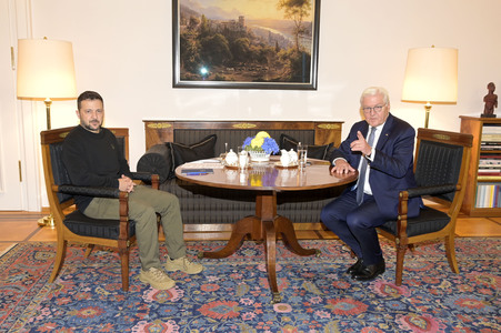 Empfang des Präsidenten der Ukraine im Schloss Bellevue in Berlin