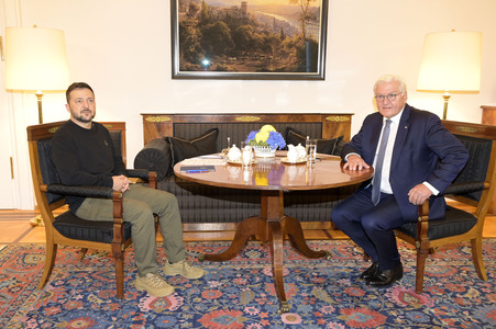 Empfang des Präsidenten der Ukraine im Schloss Bellevue in Berlin