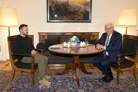 Empfang des Präsidenten der Ukraine im Schloss Bellevue in Berlin