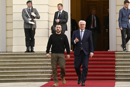 Empfang des Präsidenten der Ukraine im Schloss Bellevue in Berlin