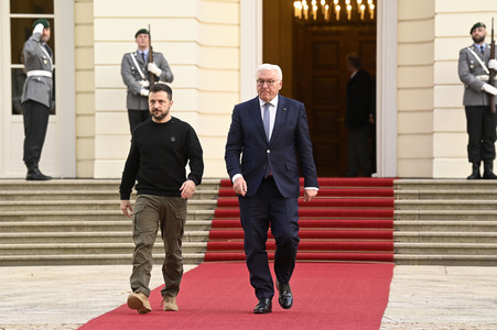 Empfang des Präsidenten der Ukraine im Schloss Bellevue in Berlin