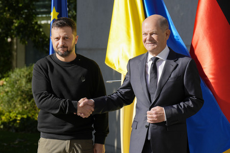 Empfang des Präsidenten der Ukraine in Berlin