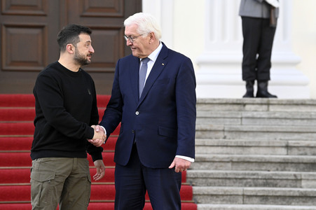 Empfang des Präsidenten der Ukraine im Schloss Bellevue in Berlin