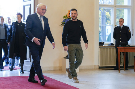 Empfang des Präsidenten der Ukraine im Schloss Bellevue in Berlin