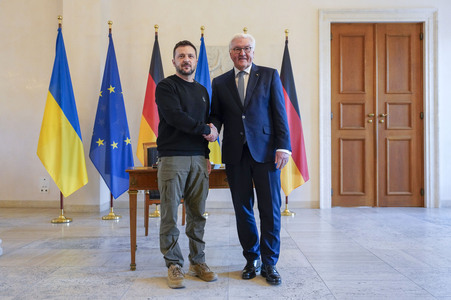 Empfang des Präsidenten der Ukraine im Schloss Bellevue in Berlin