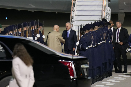 Ankunft des amerikanischen Präsidenten Joe Biden in Berlin