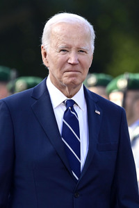 Begrüßung des amerikanischen Präsidenten Joe Biden im Schloss Bellevue in Berlin