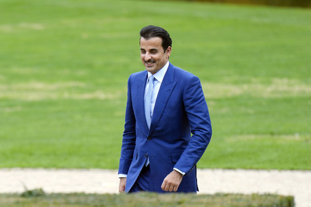 Begrüßung des Emirs des Staates Katar in Berlin