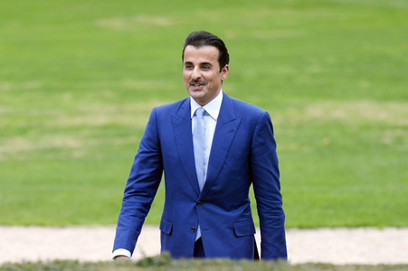 Begrüßung des Emirs des Staates Katar in Berlin