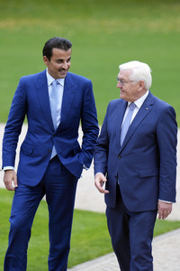 Begrüßung des Emirs des Staates Katar in Berlin