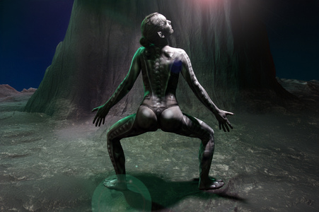 FARBKÖRPER Kalender 2025: Bodypainting Variationen