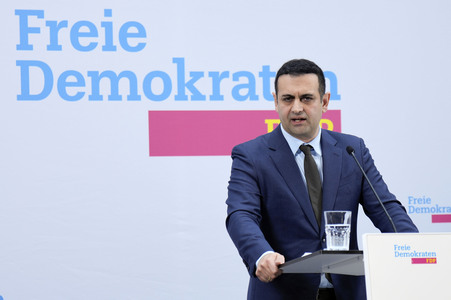 Pressekonferenz mit Bijan Djir-Sarai in Berlin