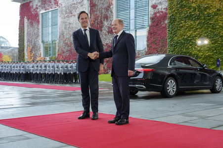 Empfang des NATO-Generalsekretärs in Berlin