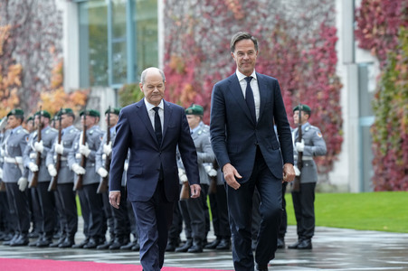 Empfang des NATO-Generalsekretärs in Berlin