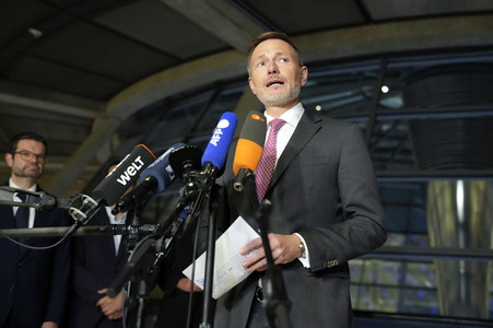 Fraktionssitzung und Pressestatement der FDP zum Ampel-Aus in Berlin