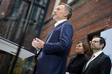 Presseskonferenz der FDP zum Ampel-Aus in Berlin