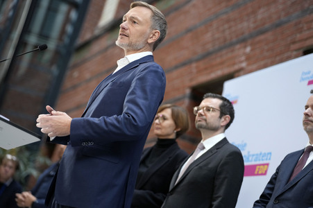 Presseskonferenz der FDP zum Ampel-Aus in Berlin