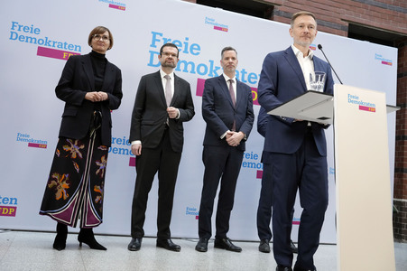 Presseskonferenz der FDP zum Ampel-Aus in Berlin