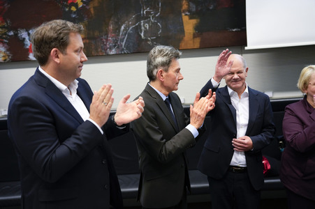 Fraktionssitzung der SPD zum Ampel-Aus in Berlin