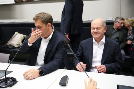 Fraktionssitzung der SPD zum Ampel-Aus in Berlin