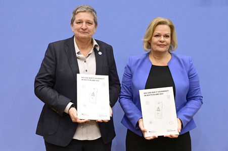 Bundespressekonferenz zur Vorstellung des BSI-Lageberichts 2024 in Berlin