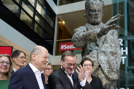 Pressekonferenz der SPD nach den Gremiensitzungen in Berlin
