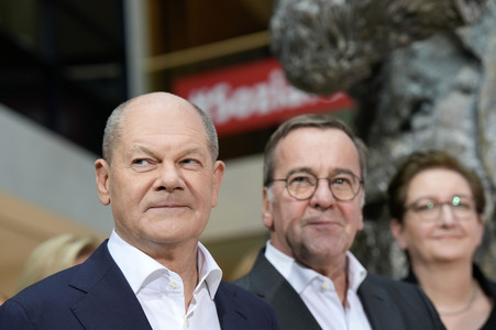 Pressekonferenz der SPD nach den Gremiensitzungen in Berlin