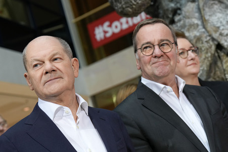 Pressekonferenz der SPD nach den Gremiensitzungen in Berlin