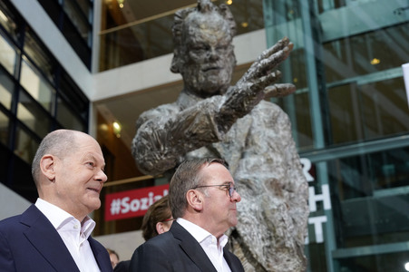 Pressekonferenz der SPD nach den Gremiensitzungen in Berlin
