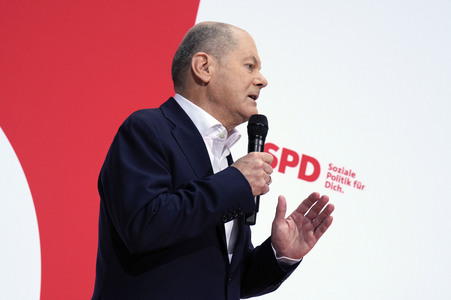 Pressekonferenz der SPD nach den Gremiensitzungen in Berlin