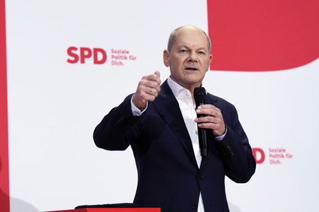 Pressekonferenz der SPD nach den Gremiensitzungen in Berlin