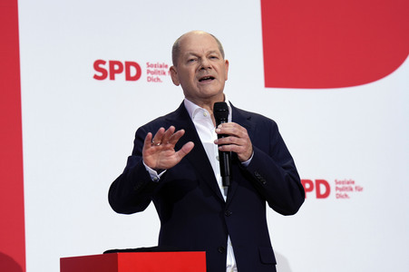 Pressekonferenz der SPD nach den Gremiensitzungen in Berlin