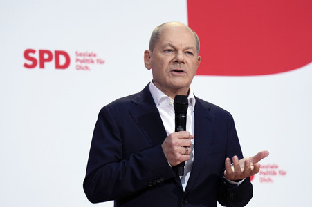 Pressekonferenz der SPD nach den Gremiensitzungen in Berlin