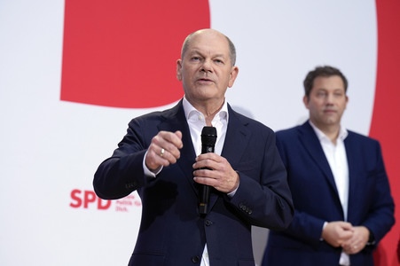 Pressekonferenz der SPD nach den Gremiensitzungen in Berlin