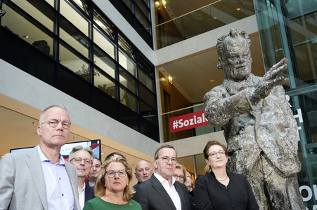Pressekonferenz der SPD nach den Gremiensitzungen in Berlin
