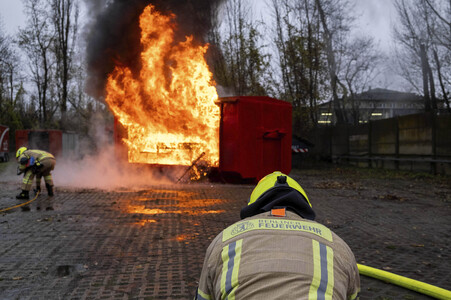 Feuerwehrübung in Berlin