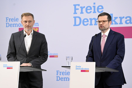 Presseskonferenz der FDP zur Vorstellung des neuen Generalsekretärs Marco Buschmann in Berlin