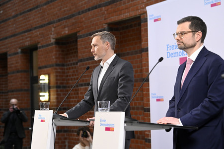 Presseskonferenz der FDP zur Vorstellung des neuen Generalsekretärs Marco Buschmann in Berlin