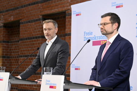 Presseskonferenz der FDP zur Vorstellung des neuen Generalsekretärs Marco Buschmann in Berlin