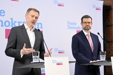 Presseskonferenz der FDP zur Vorstellung des neuen Generalsekretärs Marco Buschmann in Berlin