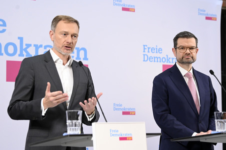 Presseskonferenz der FDP zur Vorstellung des neuen Generalsekretärs Marco Buschmann in Berlin