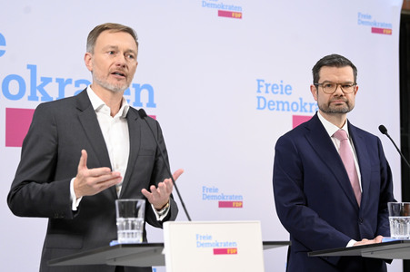 Presseskonferenz der FDP zur Vorstellung des neuen Generalsekretärs Marco Buschmann in Berlin