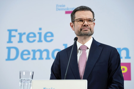 Presseskonferenz der FDP zur Vorstellung des neuen Generalsekretärs Marco Buschmann in Berlin