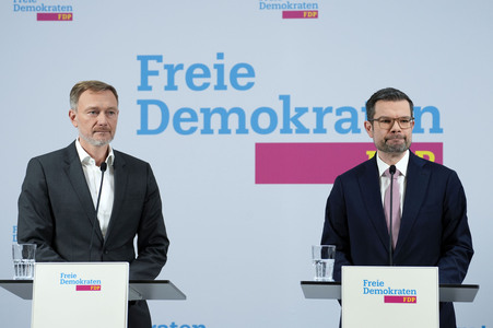Presseskonferenz der FDP zur Vorstellung des neuen Generalsekretärs Marco Buschmann in Berlin