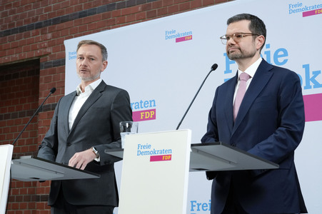 Presseskonferenz der FDP zur Vorstellung des neuen Generalsekretärs Marco Buschmann in Berlin