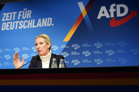 Pressekonferenz zur Präsentation des Kanzlerkandidaten der AfD für die Bundestagswahl 2025 in Berlin