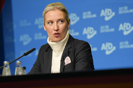 Pressekonferenz zur Präsentation des Kanzlerkandidaten der AfD für die Bundestagswahl 2025 in Berlin