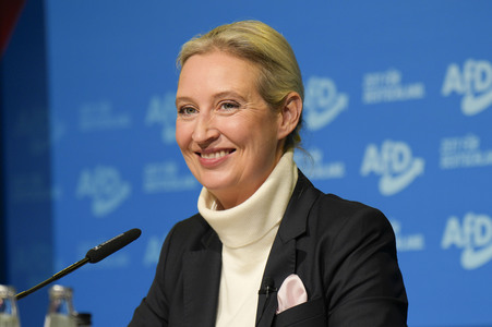 Pressekonferenz zur Präsentation des Kanzlerkandidaten der AfD für die Bundestagswahl 2025 in Berlin