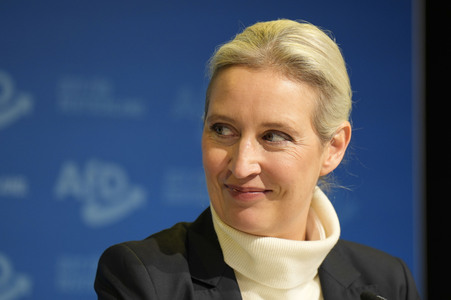 Pressekonferenz zur Präsentation des Kanzlerkandidaten der AfD für die Bundestagswahl 2025 in Berlin