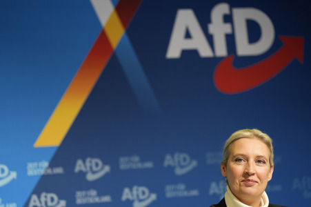 Pressekonferenz zur Präsentation des Kanzlerkandidaten der AfD für die Bundestagswahl 2025 in Berlin